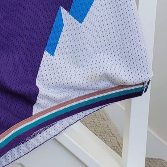 NBA Reebok Team Issued Apparel Utah Jazz Pro Cut Purple 2002-2003 Sz 46 - Picture 2 of 8